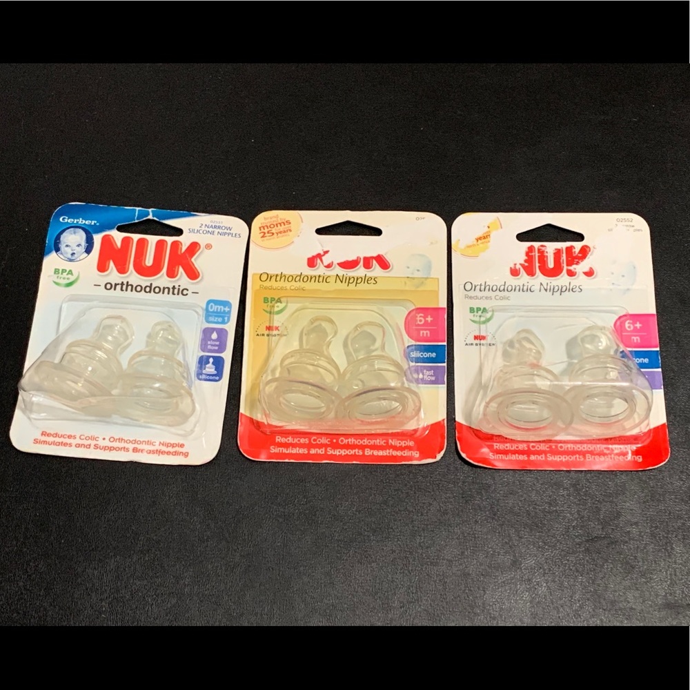 Nuk bottle nipples